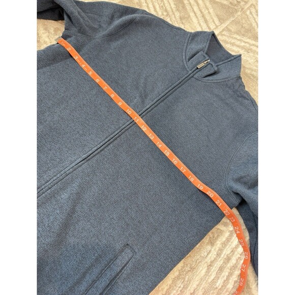NWOT Men's Sonoma Goods For Life® Sweater Fleece Full-Zip Navy Size L - Picture 6 of 8
